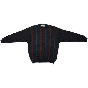 Debenhams (UK) 70s Intarsia Stripe Lambswool Knit Pullover